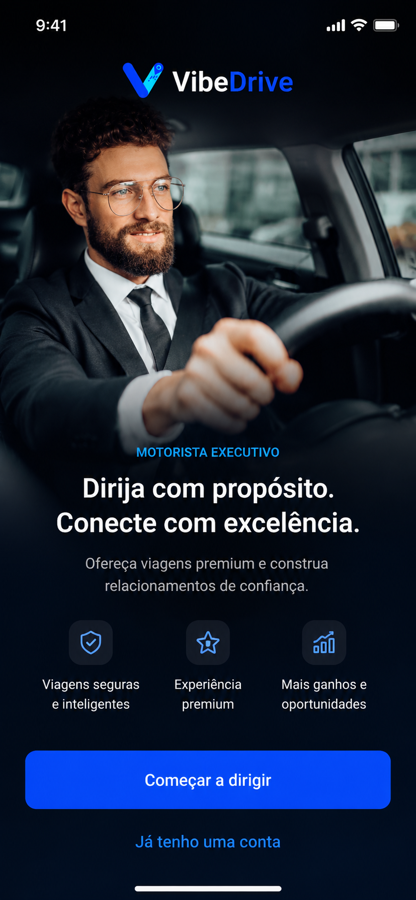 Categoria Executivo — Veículos premium e SUVs grandes