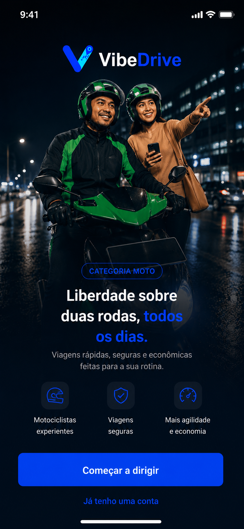 Categoria Moto — Mototáxis, viagens rápidas e econômicas